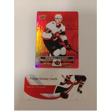 DC-47 Thomas Chabot Red Parallel Die Cut Set 2021-22 Tim Hortons UD Upper Deck 